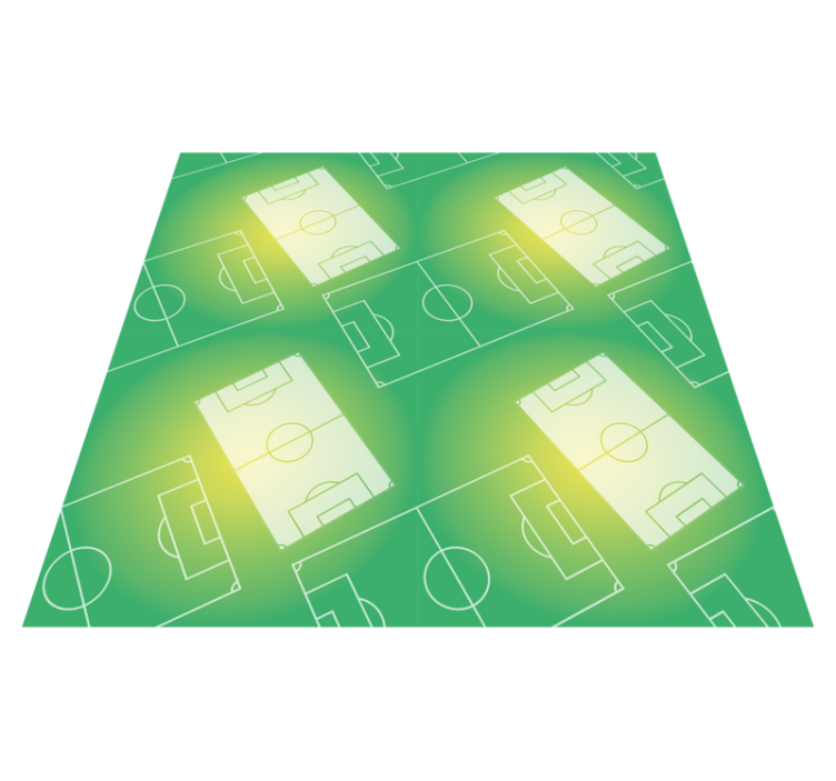 Soccer Field Pattern vinyl rug gaming - TenStickers