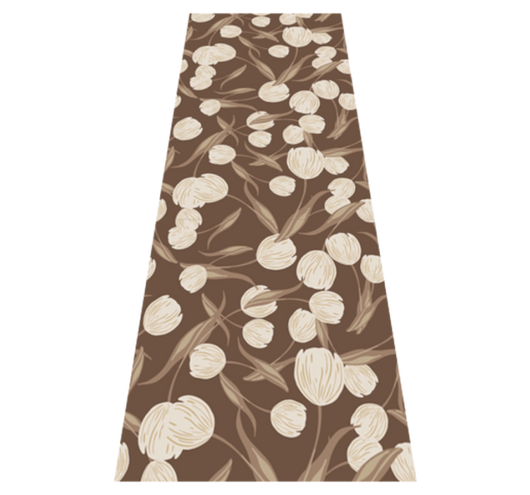 Elegant Design vinyl rug flowers - TenStickers