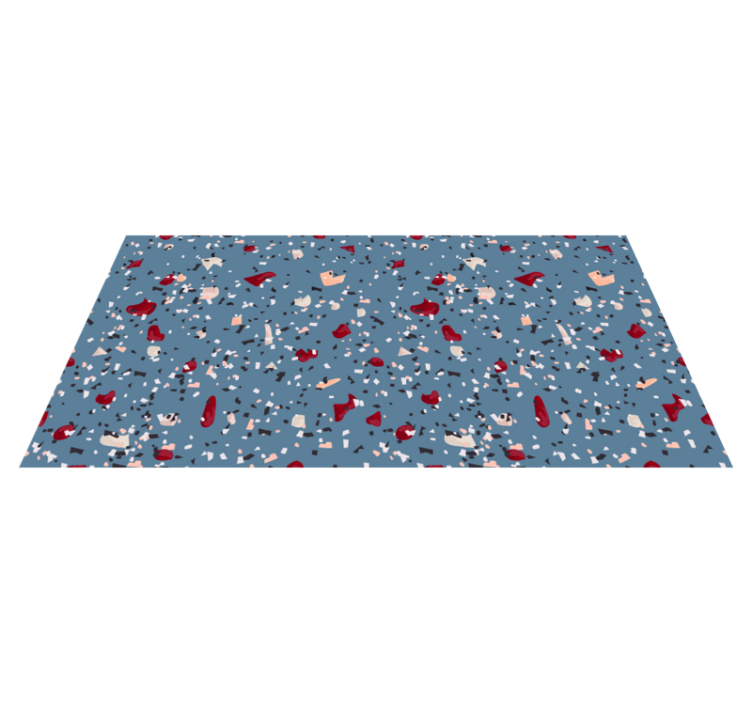 Texture vinyl rug in vibrant geometric patterns - TenStickers