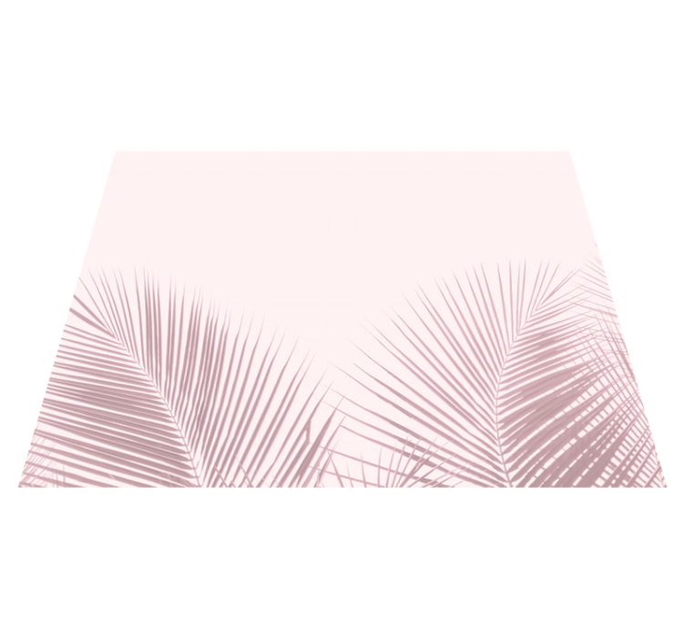 Elegant palm imagery vinyl rug flowers - TenStickers