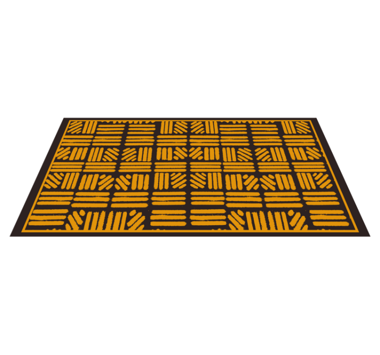 African style  golden abstract art  modern rug - TenStickers