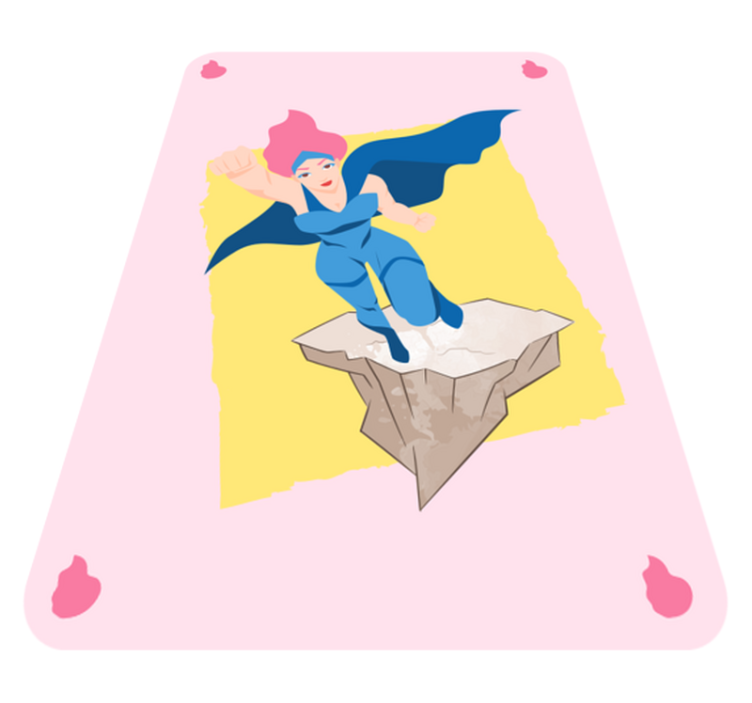 Superhero Adventure Imagery kids vinyl rug - TenStickers