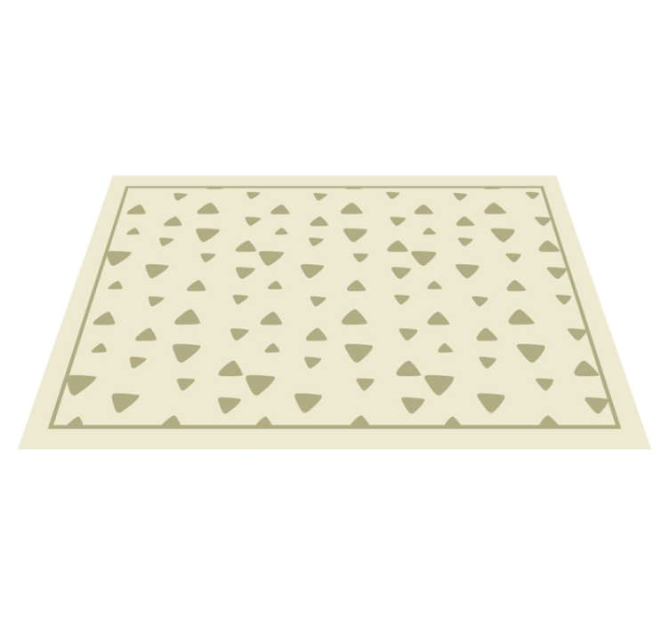 Triangular Pattern geometric vinyl rug - TenStickers