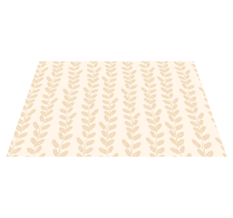 Botanical pattern floral vinyl rug - TenStickers