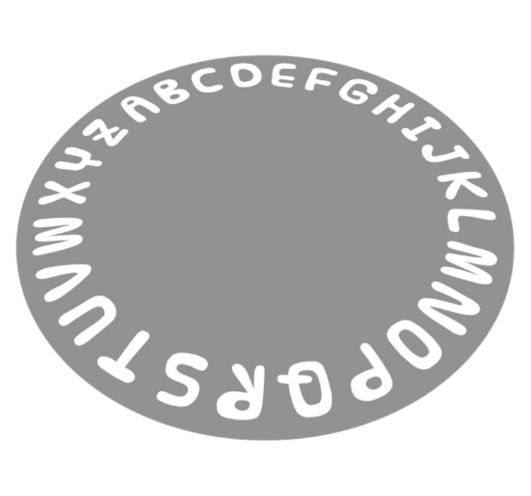 Alphabet Circle abcs vinyl rug - TenStickers