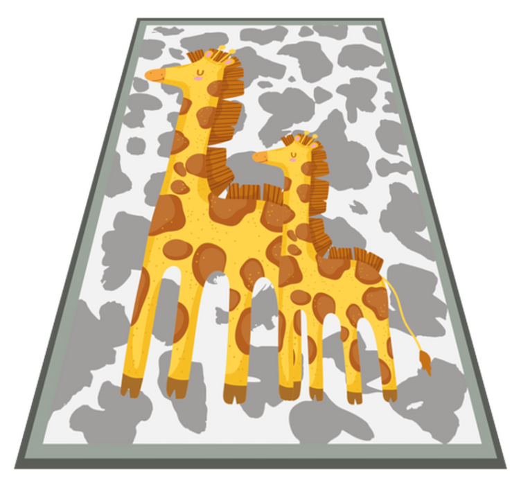 Giraffe design kids vinyl rug - TenStickers