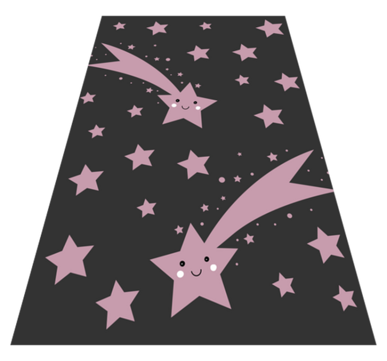 Celestial shooting stars star vinyl rug - TenStickers