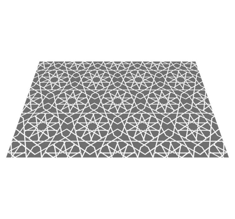 Intersecting lines geometric vinyl rug - TenStickers