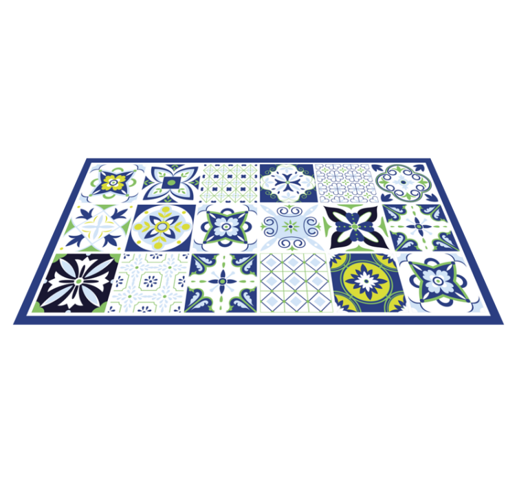 Ceramic tile Inspiration vinyl rug - TenStickers