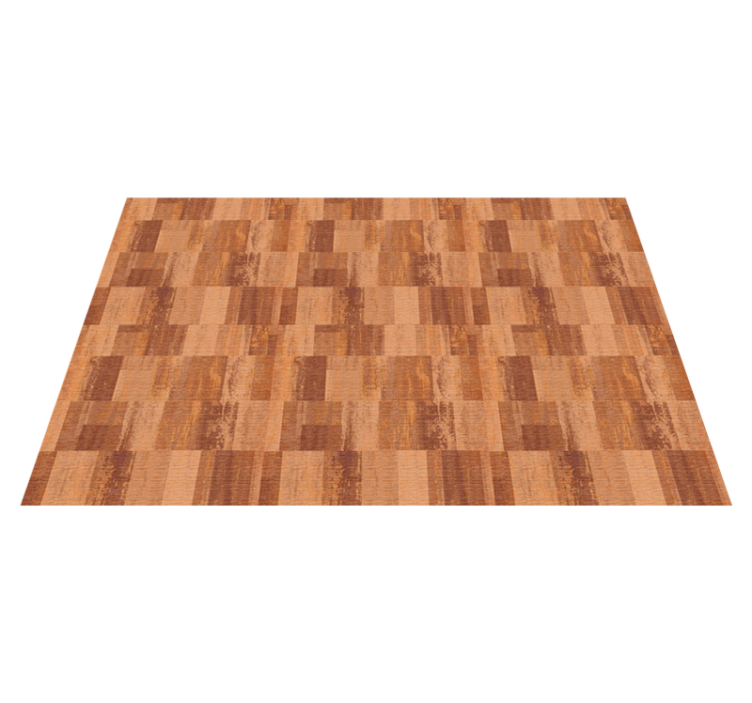 Parquet Illusion wood effect vinyl rug - TenStickers