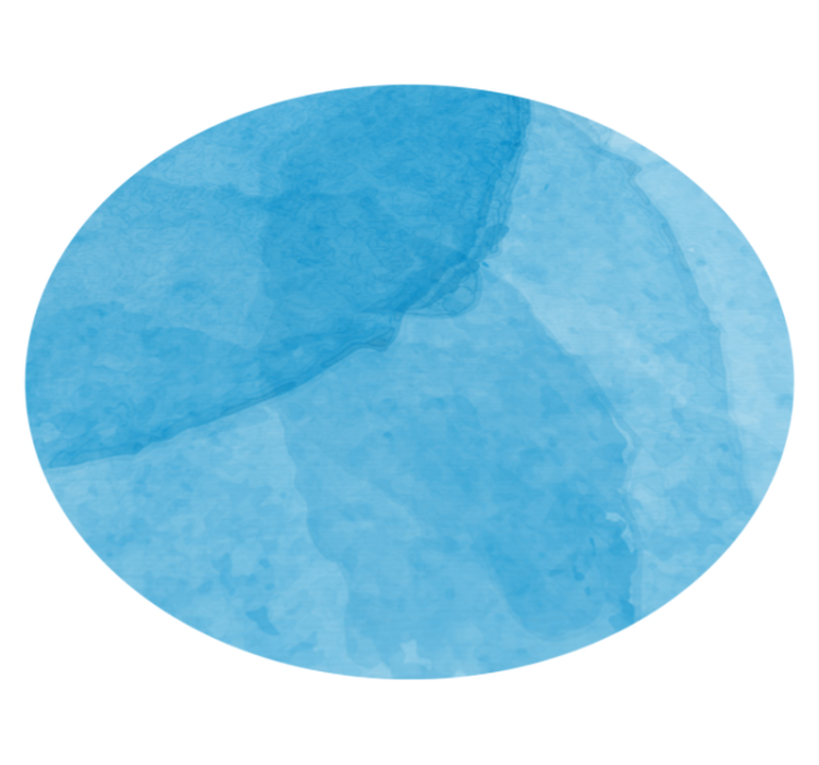 Abstract Blue Circular Design minimalist vinyl rug - TenStickers