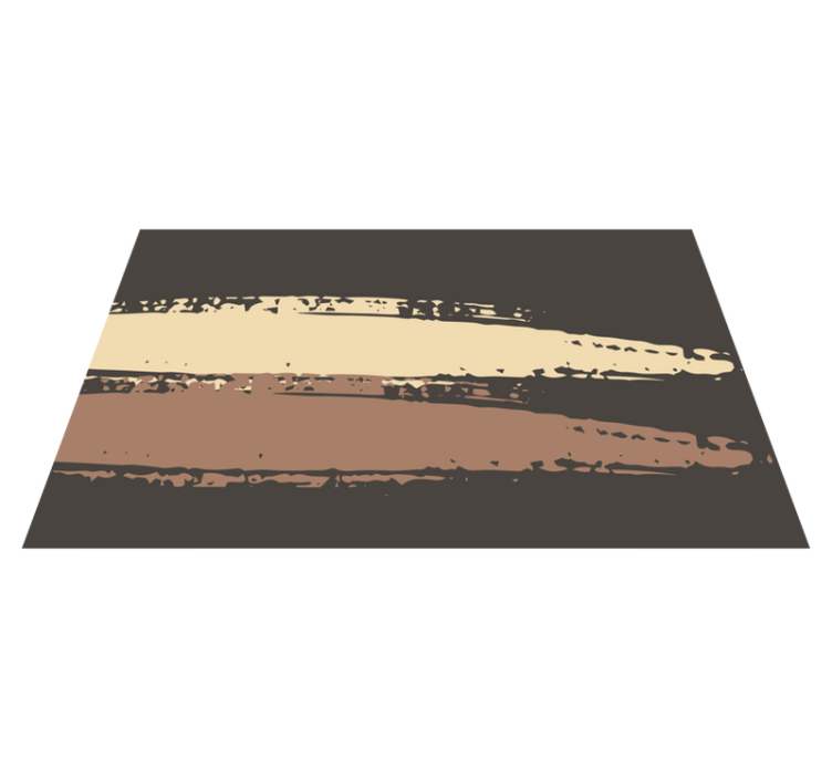 Abstract Textured Stripe brown vinyl rug - TenStickers