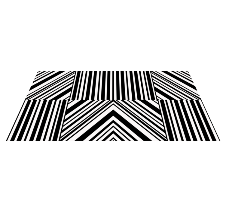 Cosmopolitan-style black zebra print carpet - TenStickers