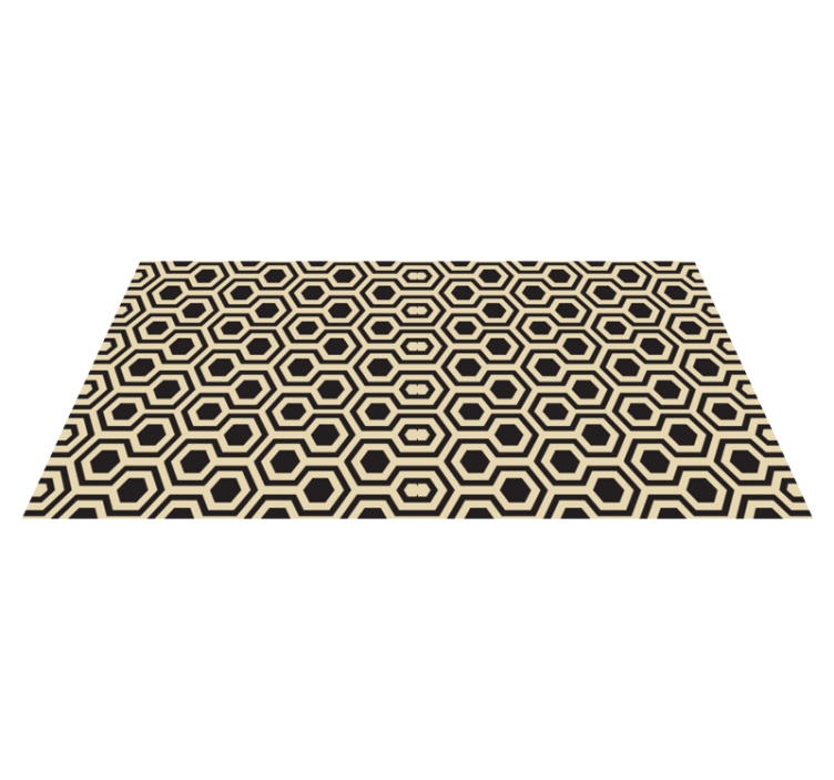 Cosmopolitan-style hexagons geometric rugs - TenStickers