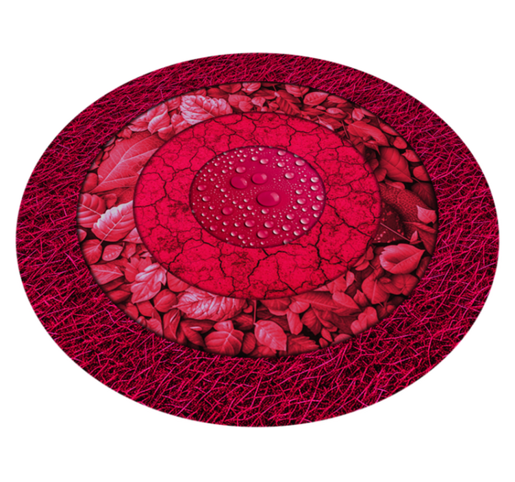 Textured Circles living room rug - TenStickers