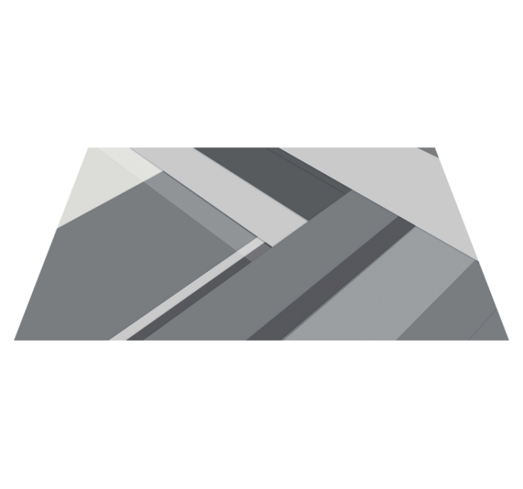 Geometric design grey office carpet - TenStickers