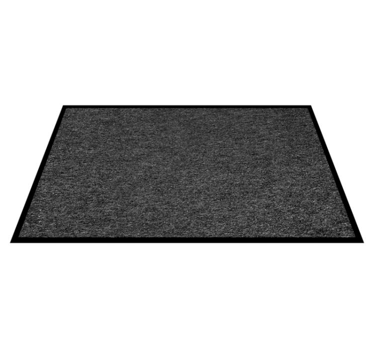 Dark gray texture office rug - TenStickers