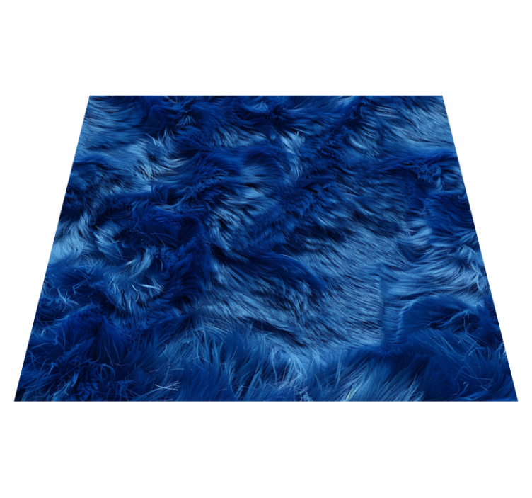 Wool shades  blue vinyl rug - TenStickers