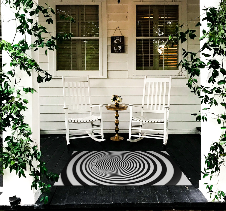 3d tunnel geometrical rugs - TenStickers