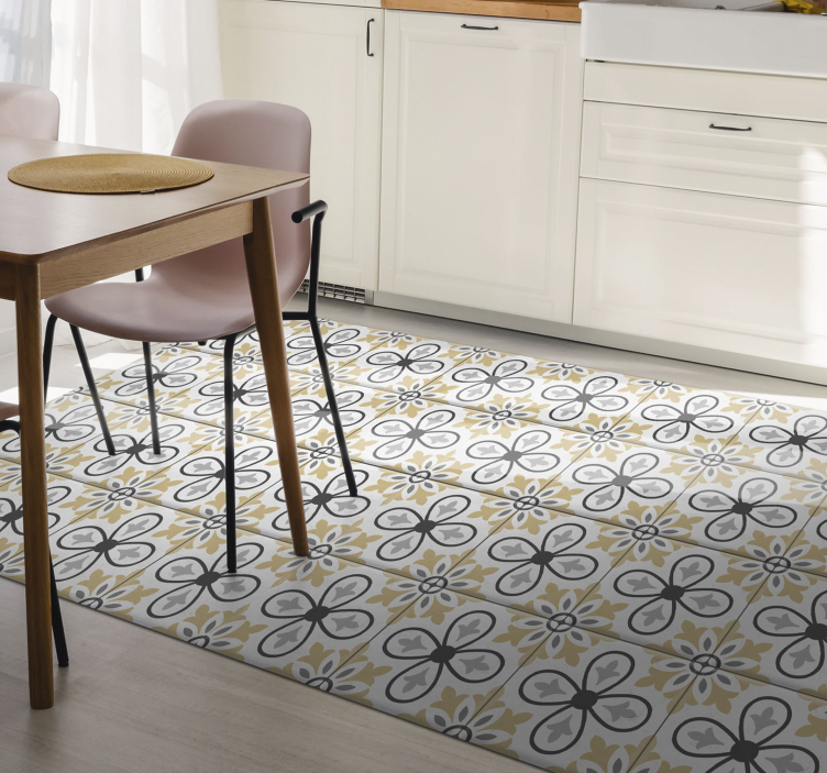 Kitchen retro tiles kitchen floor tiles - TenStickers