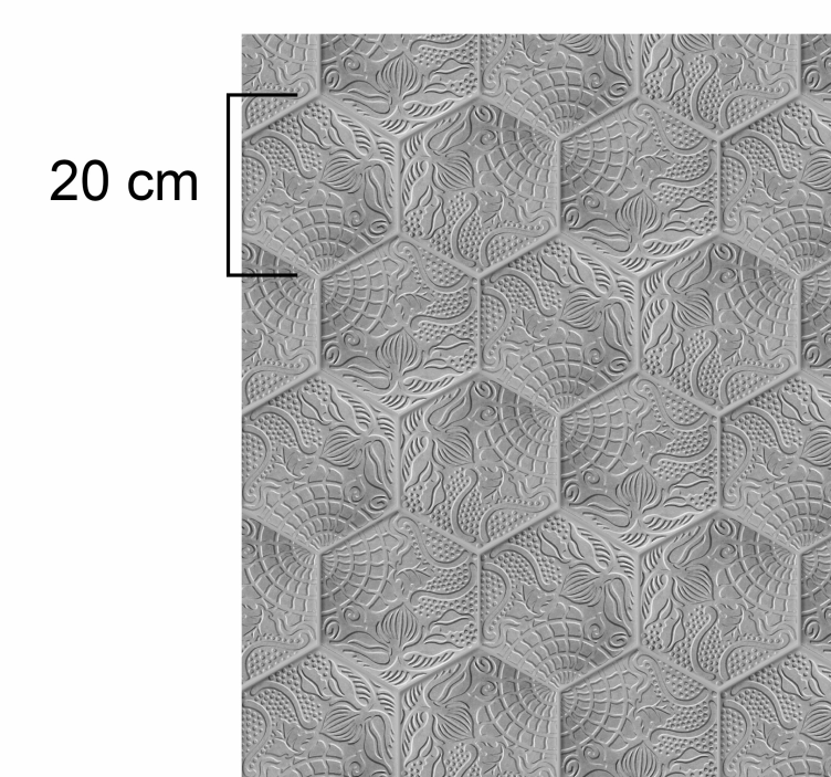 Stained Gaudi tiles living room rug - TenStickers