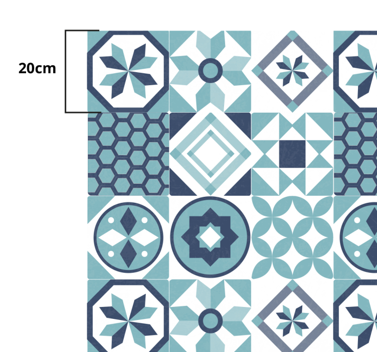 Mosaic vinyl rug mosaic tile inspiration - TenStickers