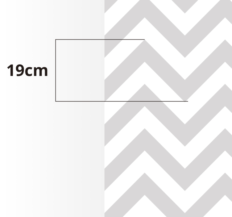 Chevron Zigzags geometric vinyl rug - TenStickers