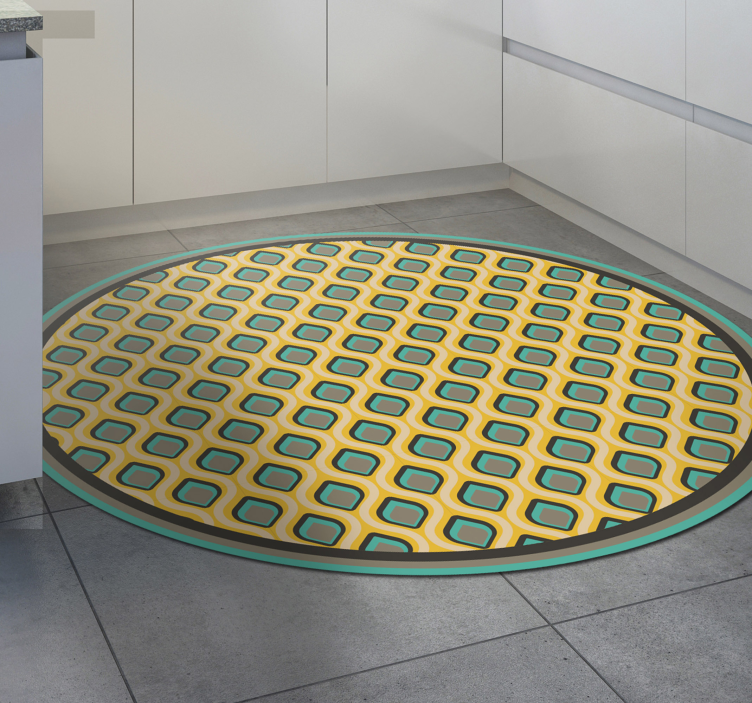 Bella peacock Portugese  kitchen floor tiles - TenStickers