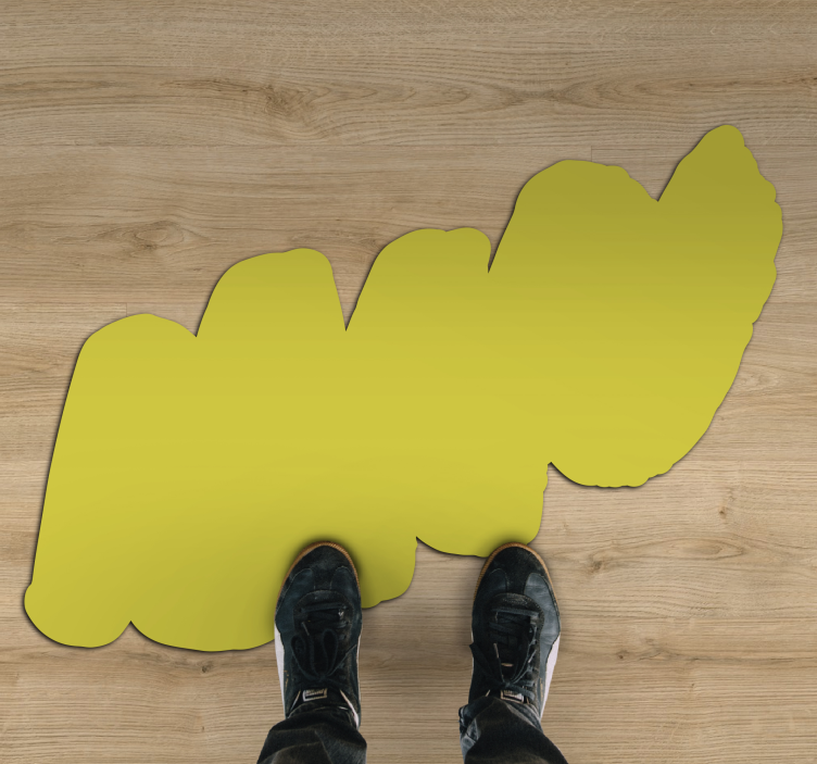Cloud Silhouette texture vinyl rug - TenStickers