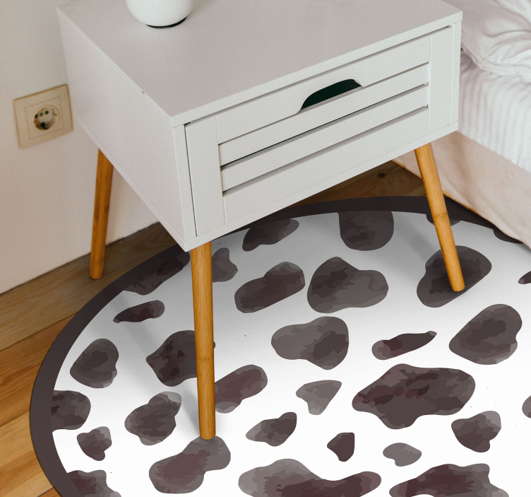 Cowhide Style animal print vinyl rug - TenStickers