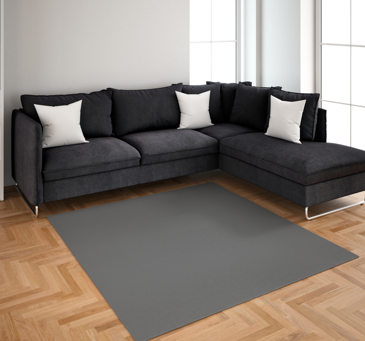 Cracked pepper grey floor rug - TenStickers
