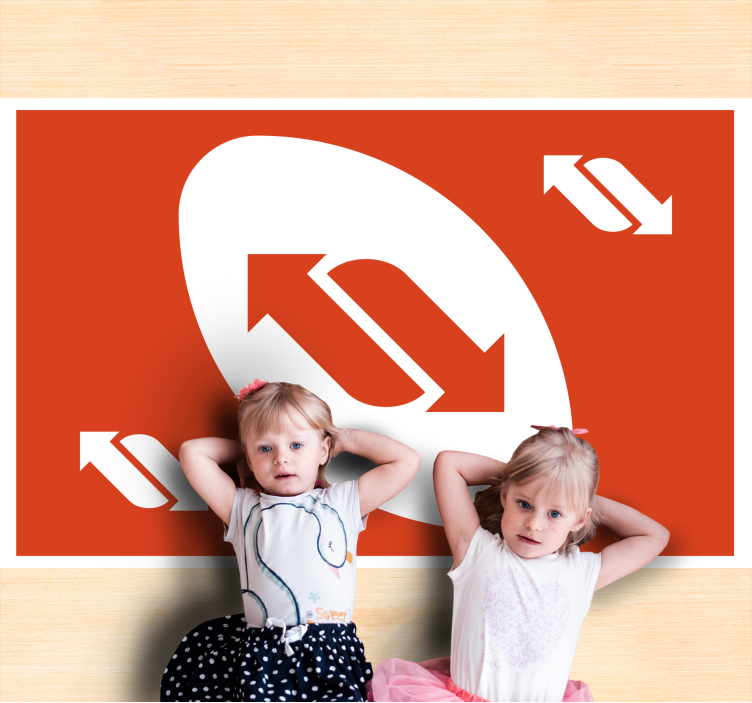 Directional movement vinyl rug gaming - TenStickers