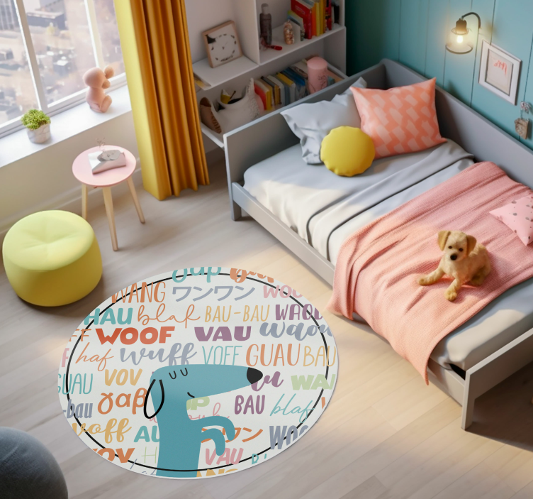 Dog bark animal vinyl mat - TenStickers