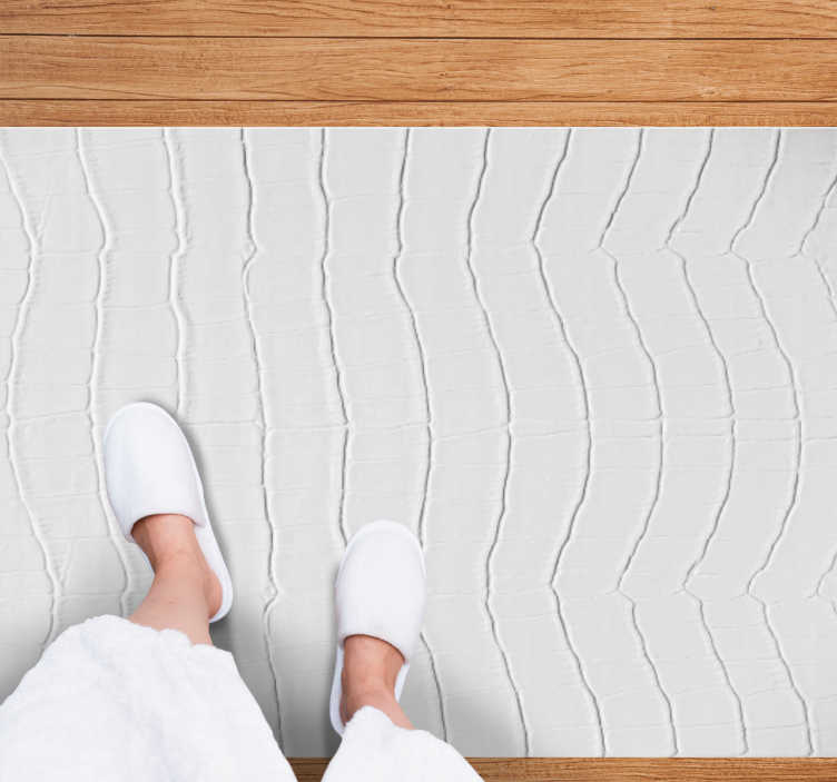 Elegant crocodrile animal print vinyl rug - TenStickers