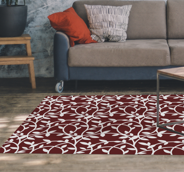 Elegant inspiration vinyl rug flowers - TenStickers