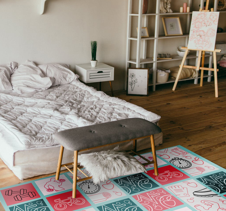 Whimsical Children's Decor kids vinyl rug - TenStickers