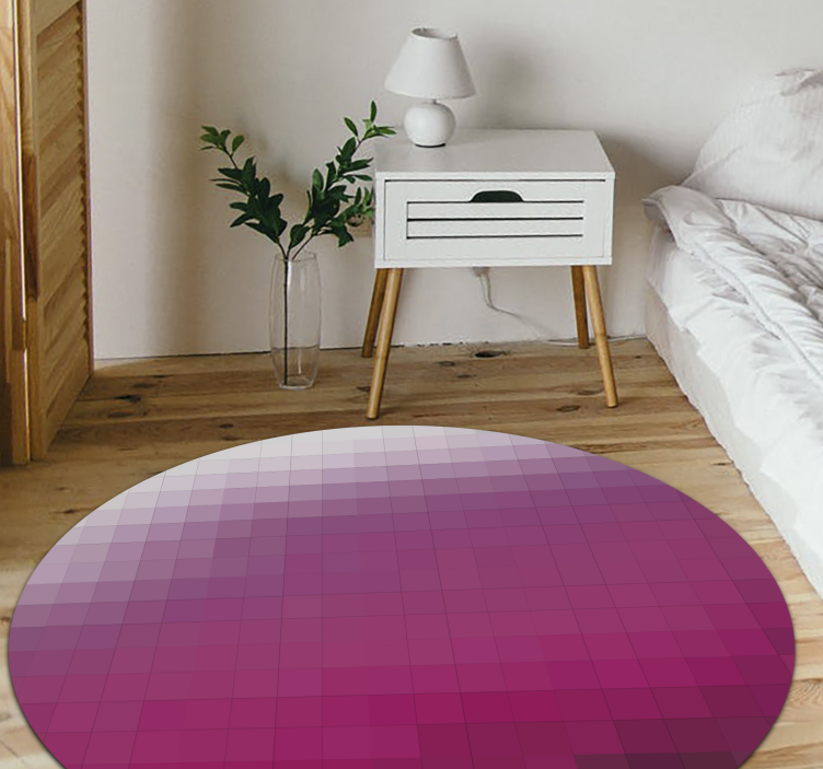Gradient Sphere minimalist vinyl rug - TenStickers
