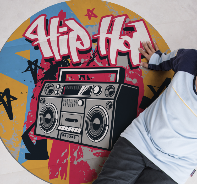 hip hop dancer bedroom rug - TenStickers