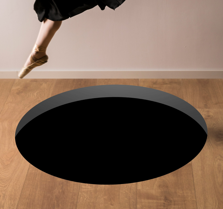 Hole in the floor modern rug - TenStickers