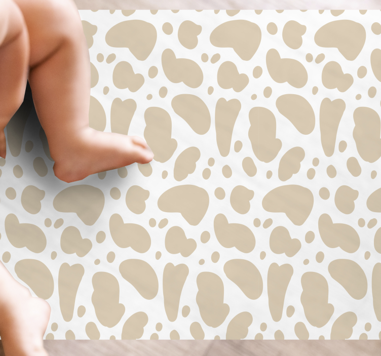 Kids Giraffe  animal print vinyl rug - TenStickers