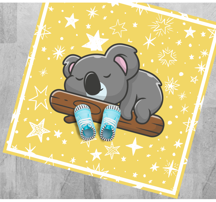 Koala Dreams nursery vinyl rug - TenStickers