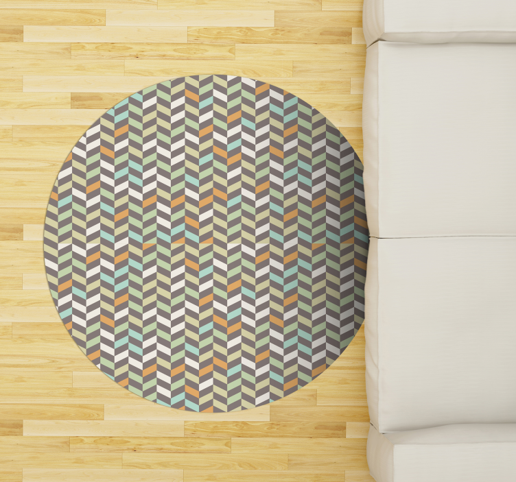 Little rhombuses scandinavian style vinyl rug - TenStickers
