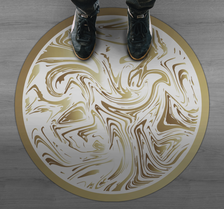 Marbled Swirls Accent texture vinyl rug - TenStickers