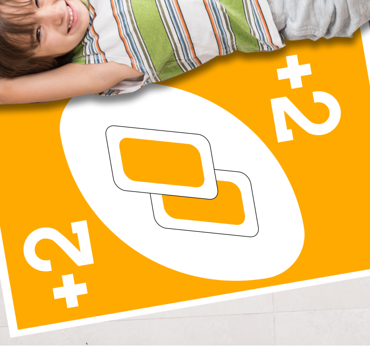 +2  card vinyl rug gaming - TenStickers