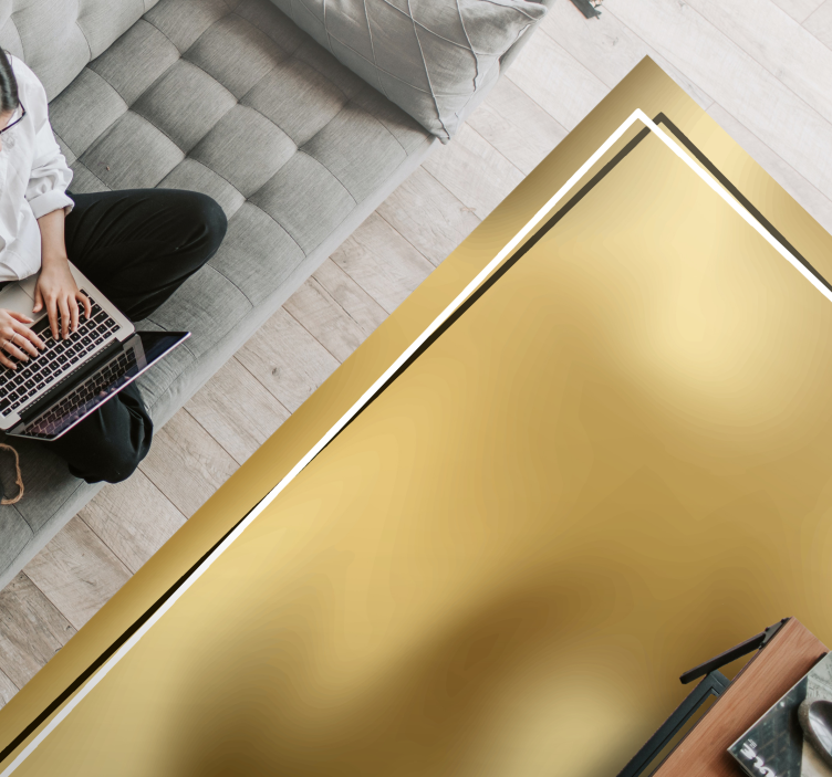 Metallic Sheen minimalist vinyl rug - TenStickers