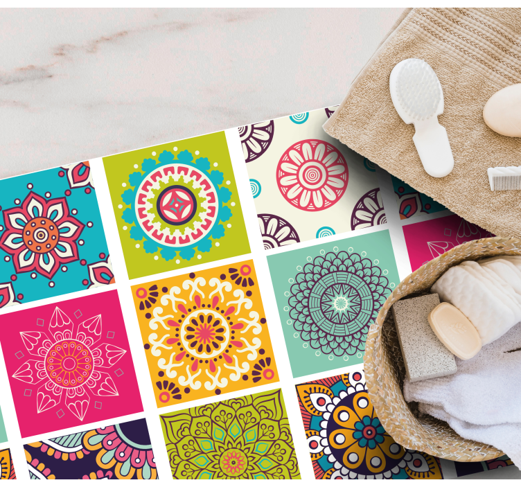 Moroccan tiles vinyl carpet - TenStickers