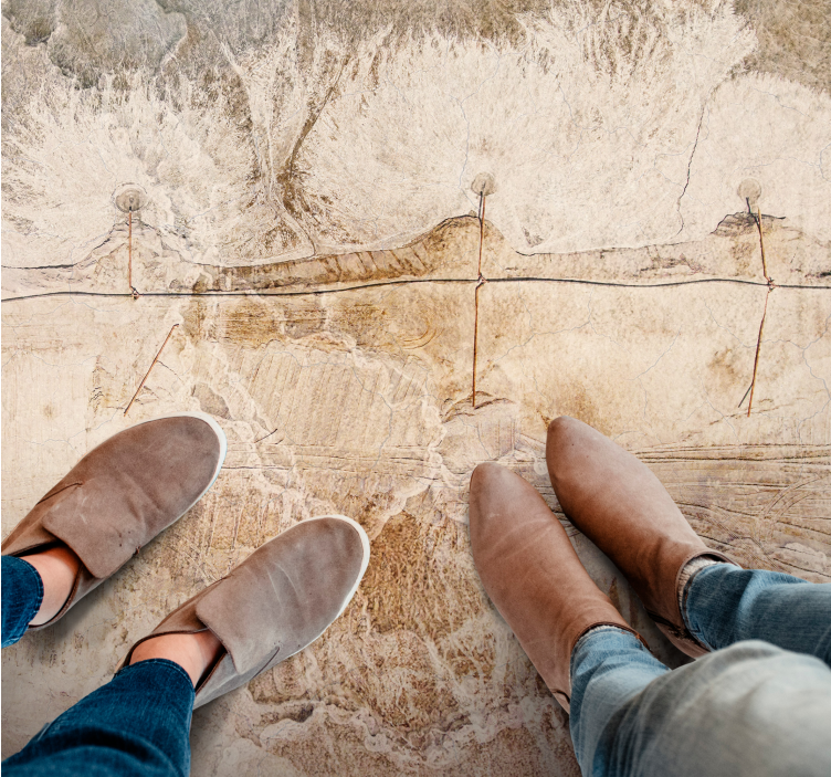 Organic Rock Surface stone effect vinyl rug - TenStickers