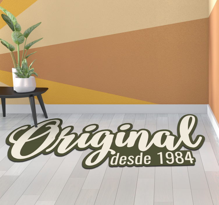 Original Since 1984 custom vinyl rug - TenStickers