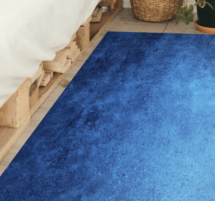 Blue Texture marble vinyl rug - TenStickers