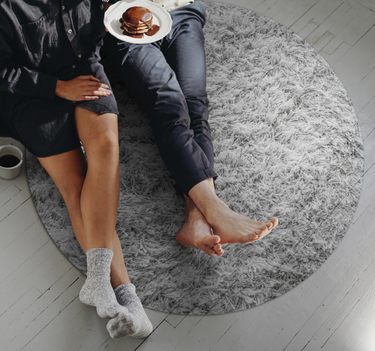 Shaggy Surface texture vinyl rug - TenStickers